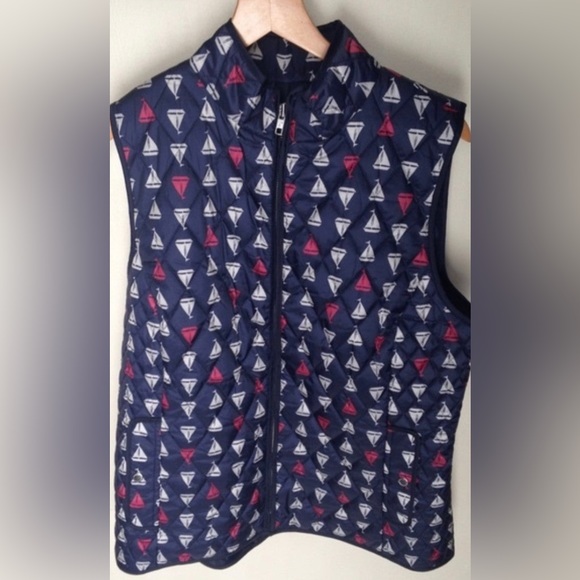 Talbots Sail Boat Vest - Picture 2 of 3